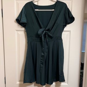 Silky teal mini dress💙